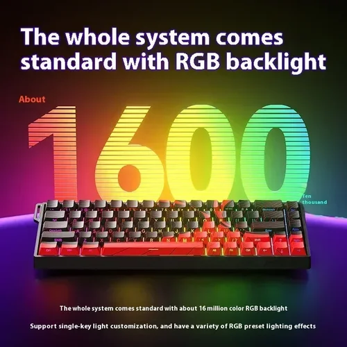 Imagen 2 del producto Aula Win60 Win68 He teclados con interruptor magnético 8K Teclado mecánico para juegos con cable Esports RGB luz intercambiable en caliente para Pc Gamer regalo