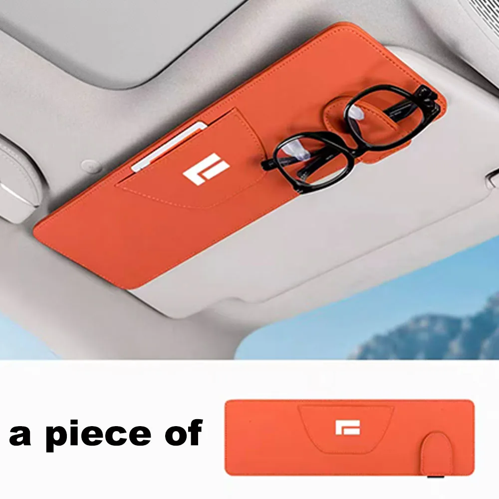 For BAIC JISHI Rox 01 Polestone 01 2023 2024 2025 2026 Multifunctional Sun Visor Extension Panel With Glasses & Card Pocket