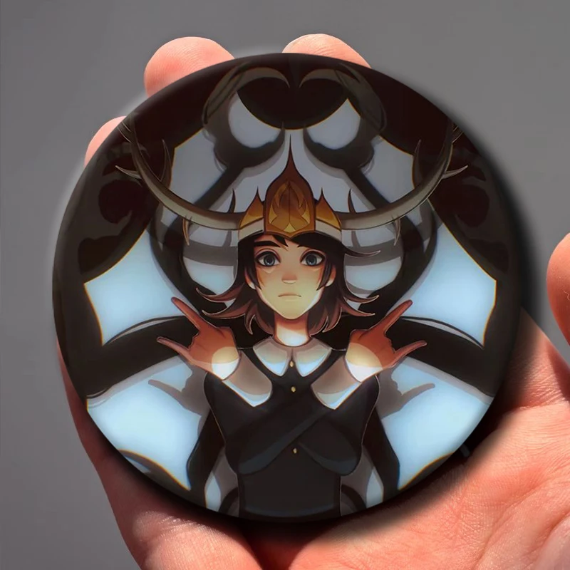 H-Haunted Hotel Badges Creative Tinplate Button PinsBrooch Creative Quotes Badge Clothes Backpack Jewelry Gift For Kids Friends
