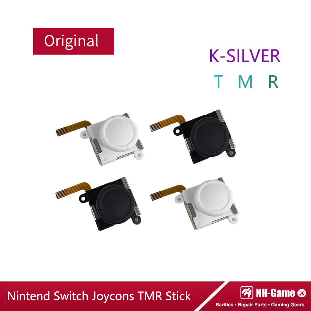 1/2 pares K-SILVER tmr joystick eletromagnético 3d módulo sensor de vara analógica para switch ns lite/oled joycon controlador
