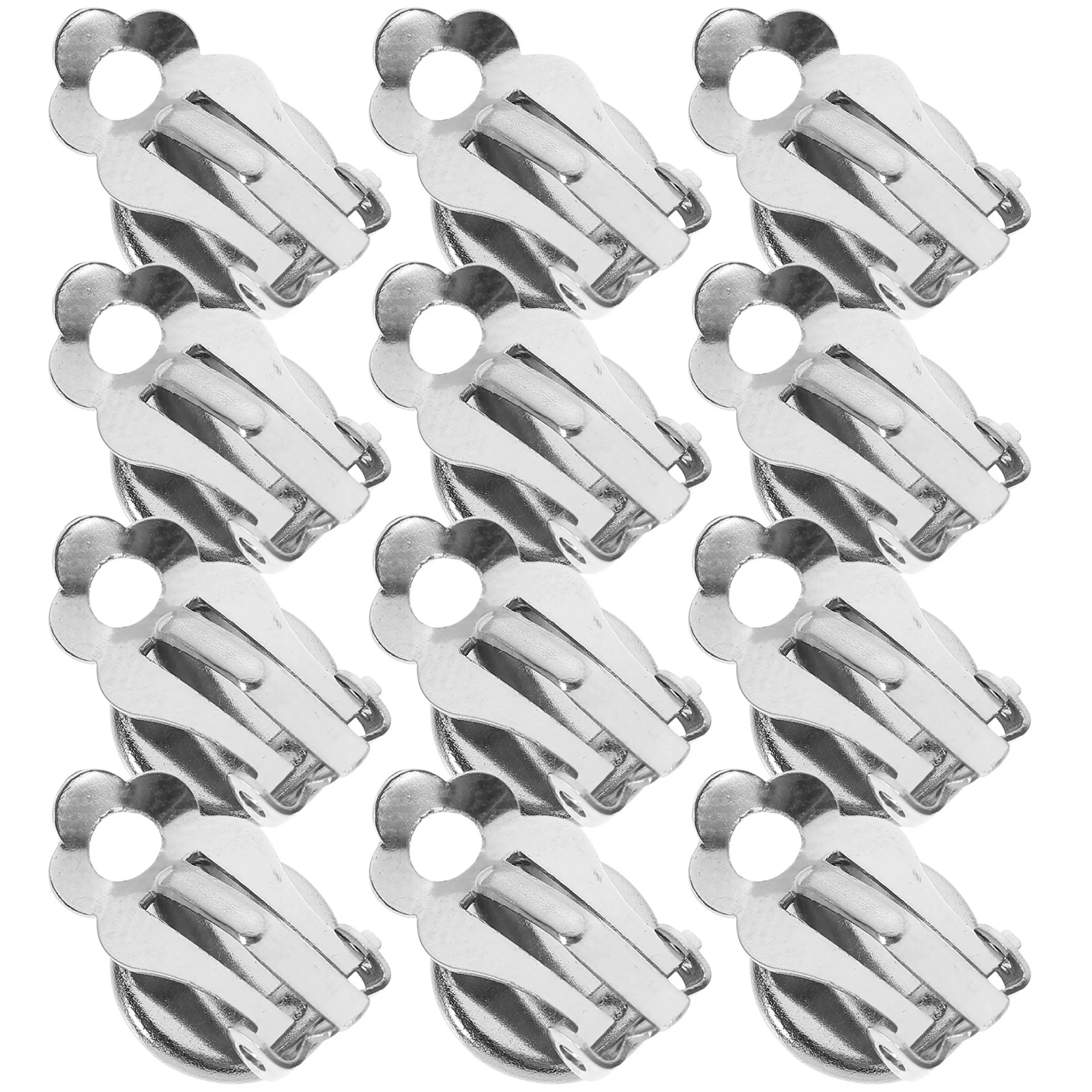 50pcs 8Mm Clip Tray Diy Ear Clips Accessories Stainless Steel Jewelry For Earrings Making Stainless Steel Ear Clips Fashion Gift