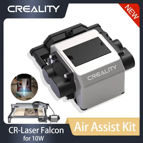 Creality CR-Laser Falcon 10W Kit de asistencia de aire paquete de accesorios de actualización flujo de aire fuerte sopla hollín caliente trabajo limpio poco ruido