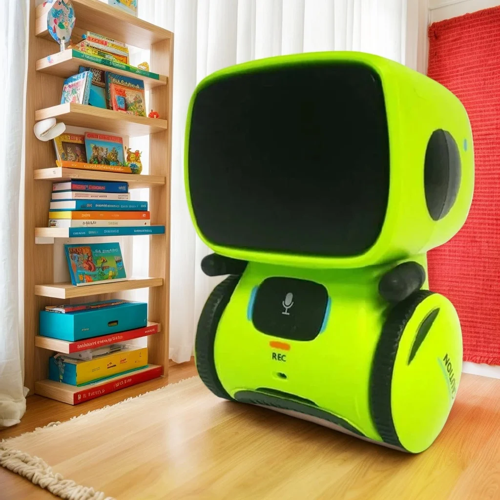 

Emotional Intelligence Robot Toy - 3-Language Learning, Dance & Coding Games for Kids 3-12