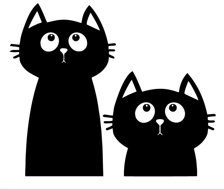 

Cute cat stickers on cars personalized animal car stickers fashion car decoration car decor car decal