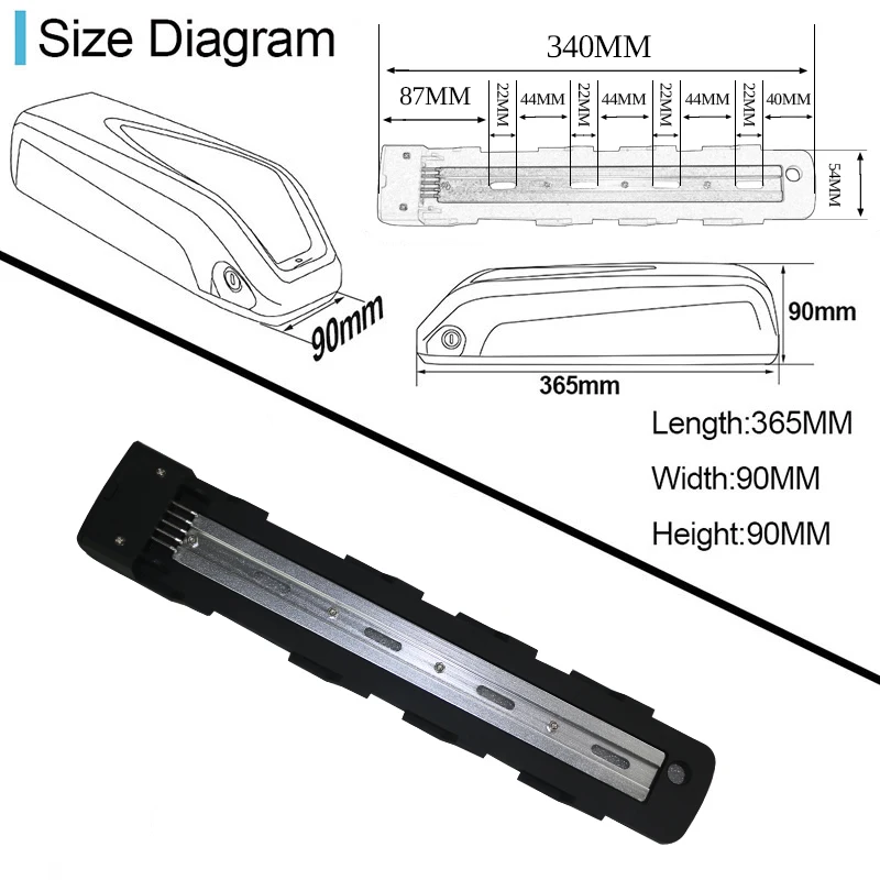 Hailong Ebike Battery 36V 15AH 48V 14.4AH  Cells Pack 5Pins Electric Bicycle Lithium Polymer Battery for 250W-1000W BBS03 BBSHD