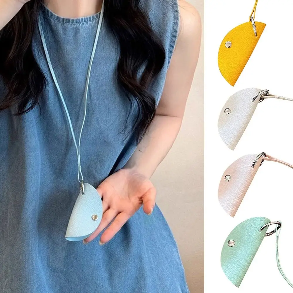 المحمولة بو الجلود القمر مفتاح القضية الحبل شنقا الرقبة طويلة الجلود قلادة حقيبة المفاتيح المرأة