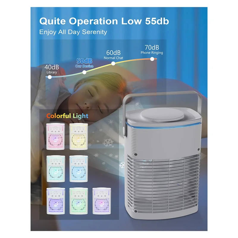 ABBK-미니 에어컨 	   에어컨 휴대용 에어컨 Forindoor 사무실 침실