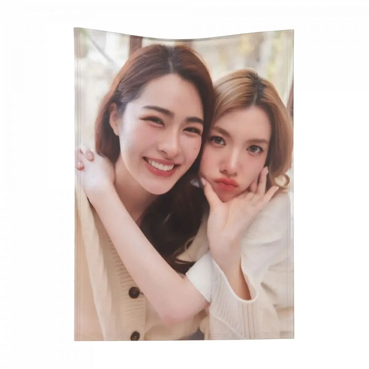 Lingorm Lingling Kwong Ormkornnaphat Photo 100x150cm Thai TV The Secret of Us Drama Stills Lunch Blankets