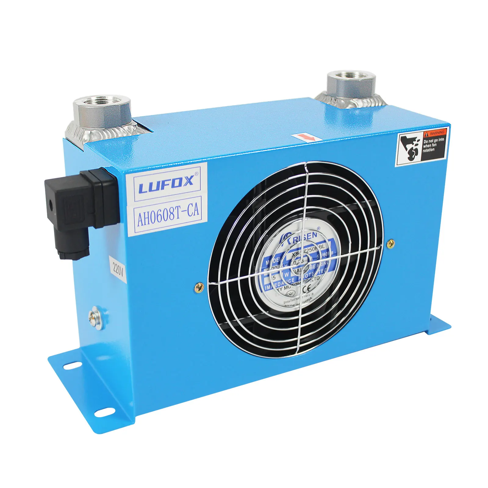 

AH0608T-CA 60L/min Flow Radiator Oil Cooling Heat Exchanger Radiator Oil Cooler Plate Pin Heat Exchanger for Hydraulic System