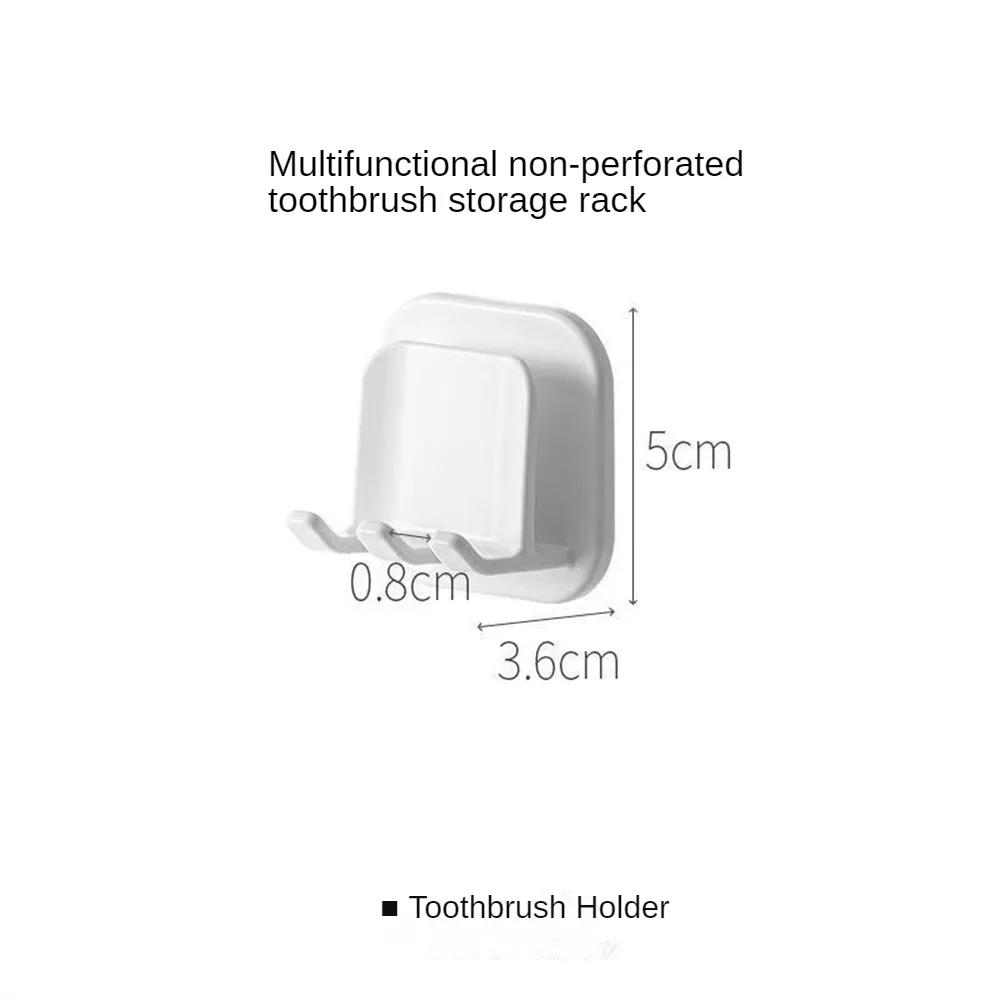 Toothbrush Holder Strong Load-bearing Capacity Sturdy And Durable Moisture-proof And Waterproof Newly Upgraded Acrylic Adhesive