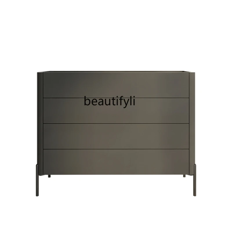 

Italian Minimalist Chest of Drawers Living Room Locker Light Luxury Bedroom Simple Modern Storage Cabinet