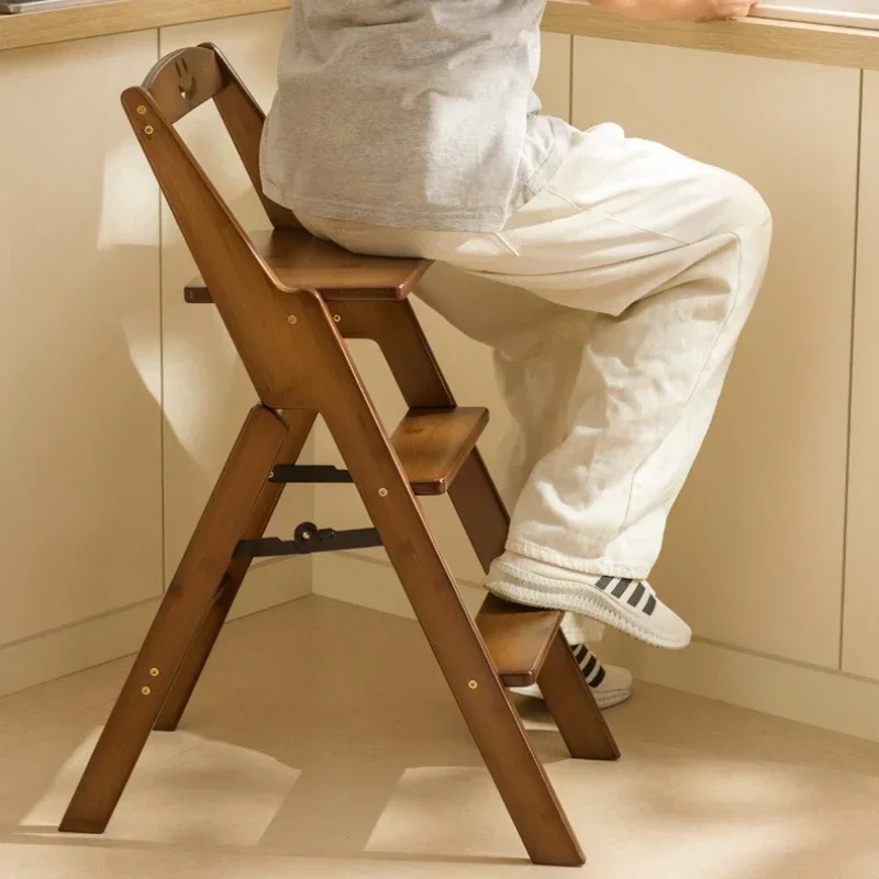 Exquisite Durable Household GoodsBackrest Bar Chair Foldable High Stool Cafe Bar Stool