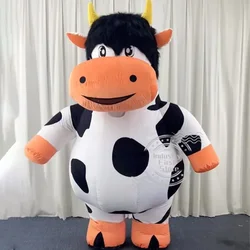 2.6M Giant Cow Cosplay Inflatable Costume Blowing Up Cows Costume Mascot Performance Props Full Body Wear-on Costumes Farm