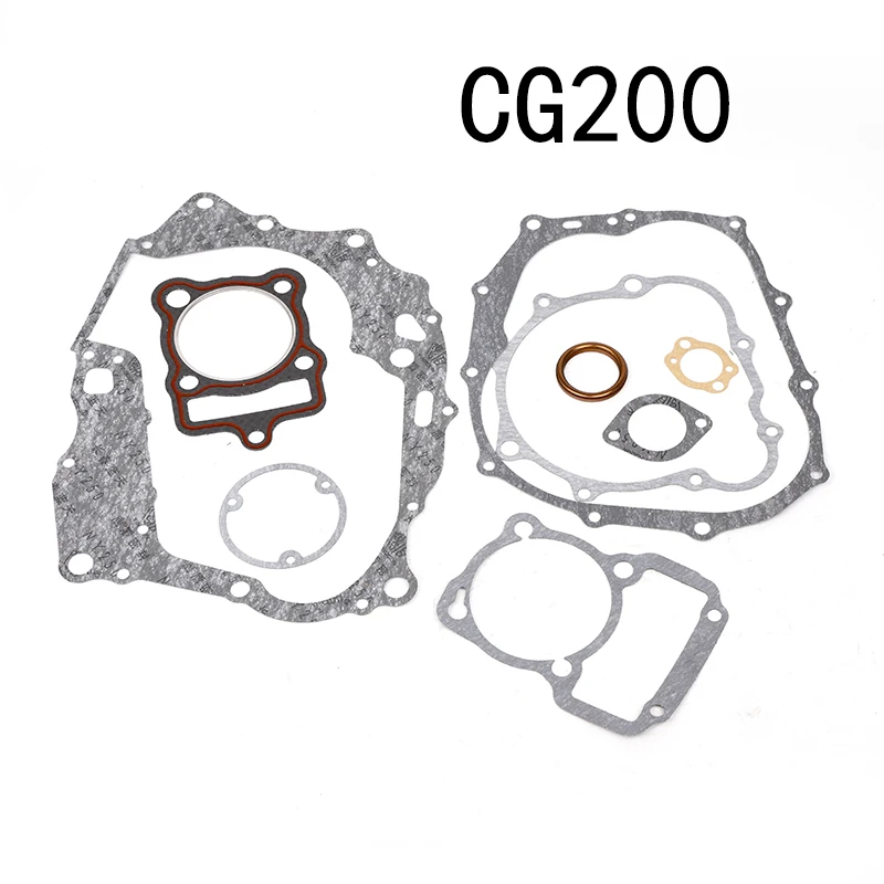 Motorcycle Engine Head Gasket Complete Set Kit For CG125 CG150 CG200 CG250 CG300 CG350 Motor Moped Scooter Equipments Parts