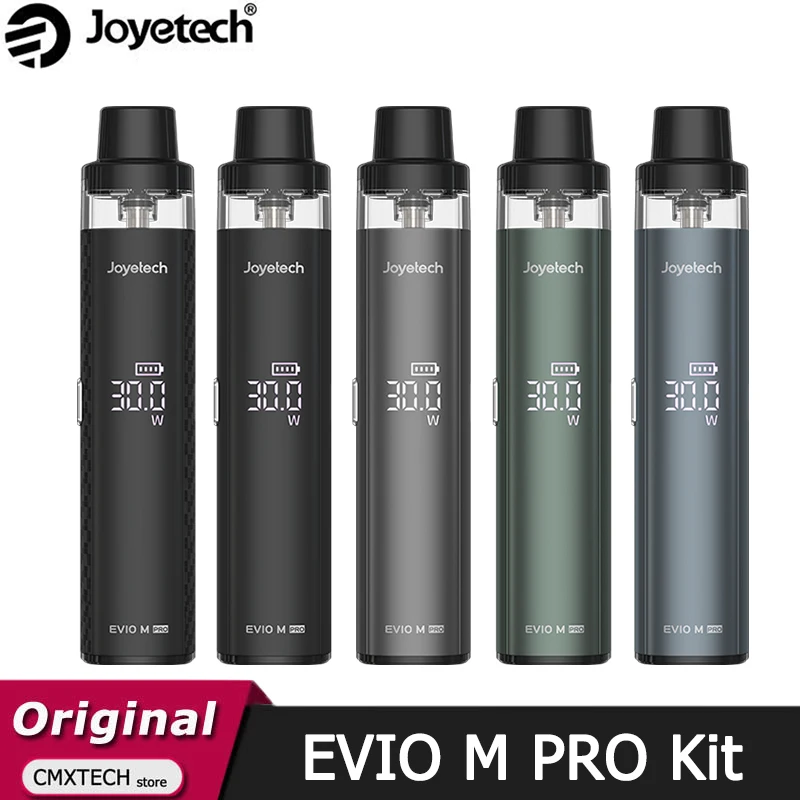Joyetech-EVIO M Pro Vape Kit ، مبخر سجائر إلكترونية ، بطارية mAh ، خرطوشة Pod ، 0.6 أوم أو 0.8 أوم ، 30 واط ، أصلية