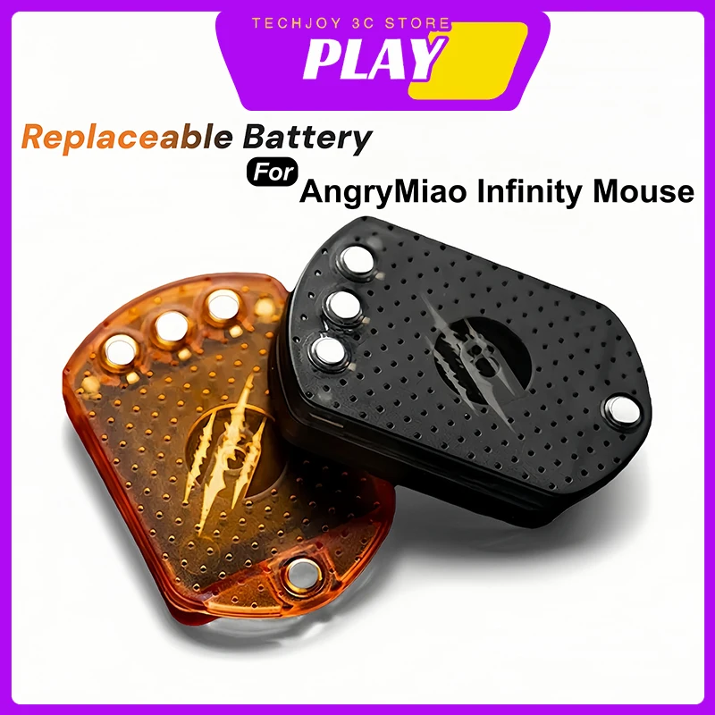 

Mouse Battery Replacement Mouse Grip Stickers Pads Sticker Non Slip Suck Sweat for AngryMiao AM Infinity Mouse DIY Accessories