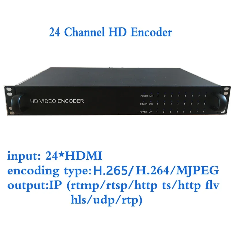 Encoder Video untuk siaran TV, Port manajemen ganda HDdMI konverter sinyal H265 H264 IP Encoder Live Stream