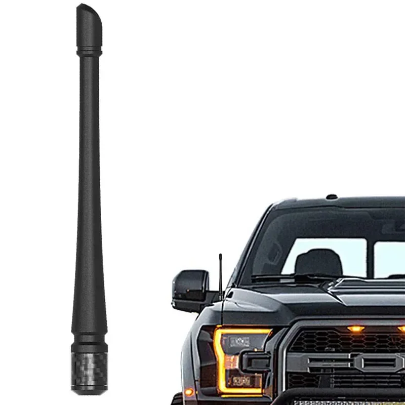 

Car Radio FM AM Signal Aerial for Ford F150 Jeep Wrangler for Harley Davidson 7 inches Rubber Antenna Optimized FM/AM Reception