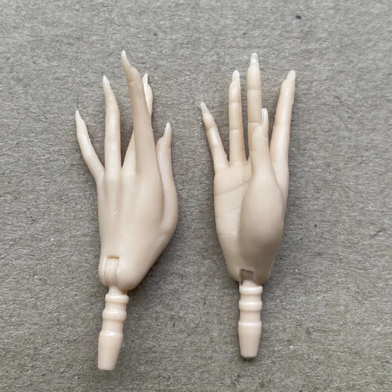 Mengf longo prego boneca mãos conjunto de 7 personalidade única boneca decorações gesto boneca acessórios para jogar criativo