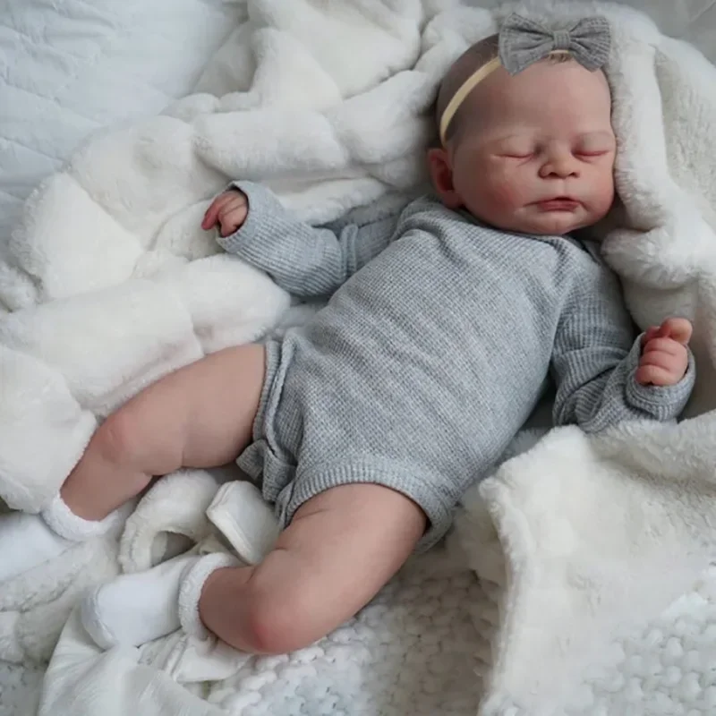 50cm Reborn Baby Doll Timothy Soft Lifelike Newborn Baby Hand Painted 3D Skin with Visible Veins Muñecas Bebes Reborn Juguetes