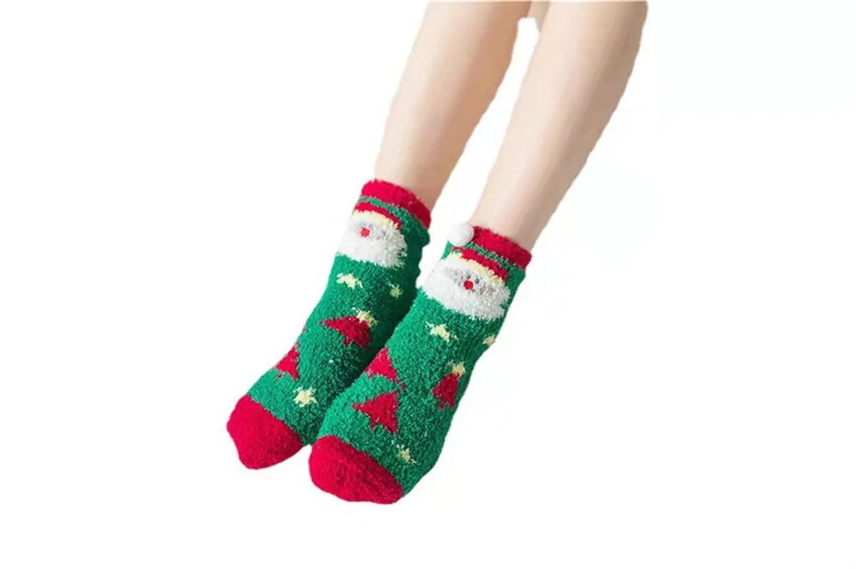 Woman Christmas Socks Funny Xmas Santa Claus Tree Snowflake Elk Snow Cotton Tube Crew Happy Sock Men New Year Funny Sokken