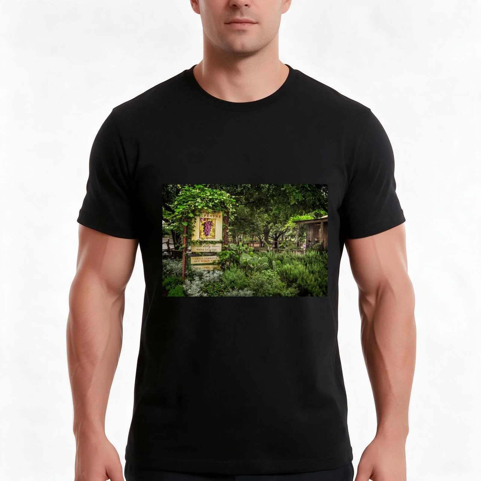 The Grapevine at Gruene, Texas Men T Shirt man t shirts high quality luxury brand