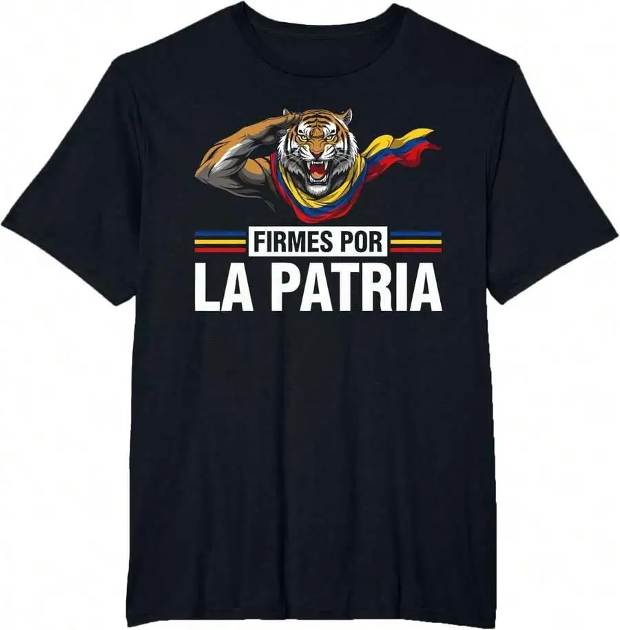 Abelardo Presidente 2026 Colombian Flag Firm For The Patria T-Shirt 100% Cotton Trendy Y2K Short-Sleeve Tee – Soft,