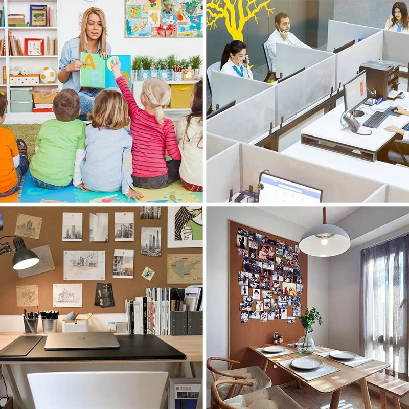 50 pezzi clip per puntine in plastica per bacheca in sughero puntine puntine mini clip per foto graffette per bacheca colore trasparente