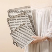 New Small Rabbit Litter Box Double-layer Plastic Pet Toilet Tray Rectangular Bunnie Corner Toilet Box Dragon Cat Guinea Pig