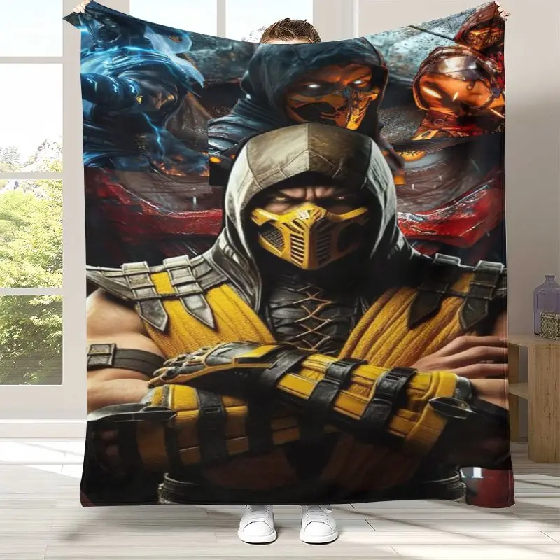 Fighter Mortal Kombat Game Movie Soft Flannel Throw Blanket,Cozy Warm Blanket for Bed,Sofa,Living Room,Picnic,Home Decor,Gift