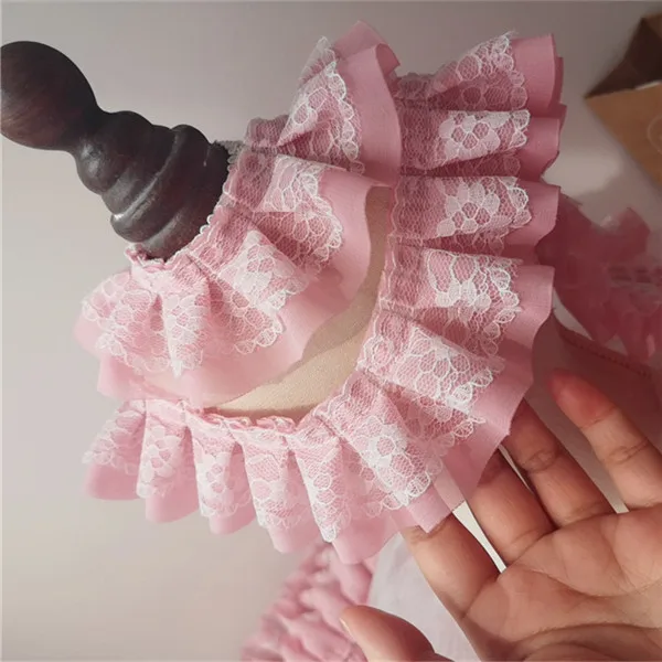 10 Meter/Lot Faltenbündchen-Spitze DIY Spitzenzubehör für Kleidung und Röcke RS24565 – Detail 26
