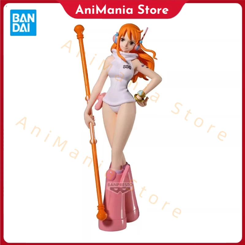 

Original BANDAI Banpresto One Piece Nami Egghead PVC Anime Figures Action Figure Model Toys Christmas Gifts