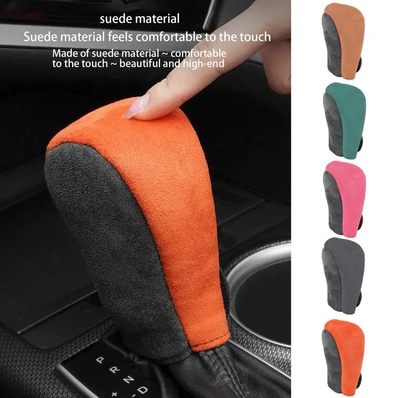 Gear Shift Knob Cover Anti-Slip Design Silicone Shift Knob Collars Universal Manual Gear Shift Lever Sleeve Car Accessories