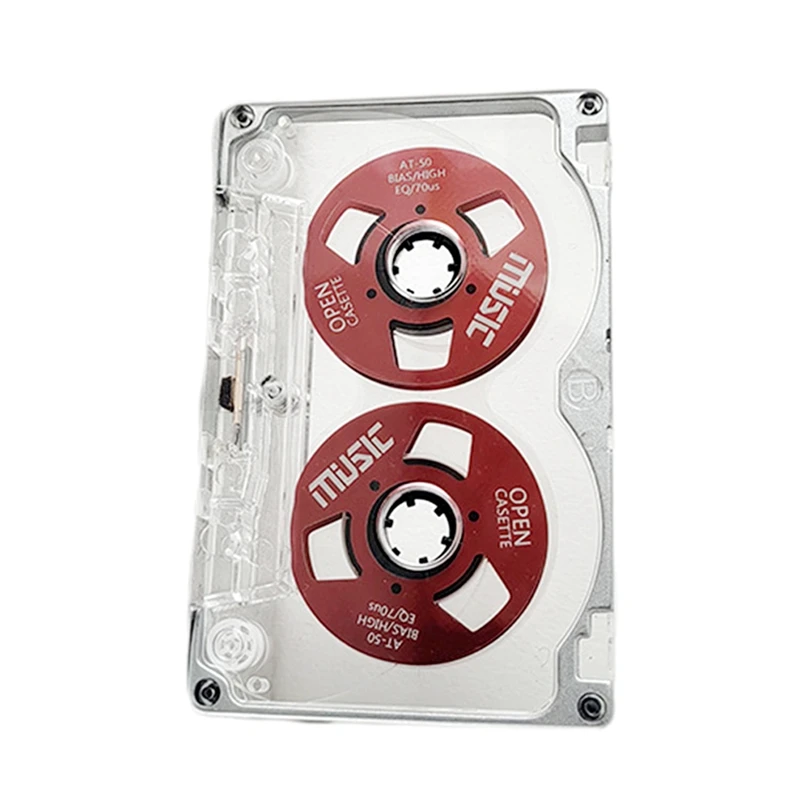 NEW-50 Minute Retro Blank Tape Disk Double-Sided Metal Small Open Disk Blank Cassette Tape Tape Disk