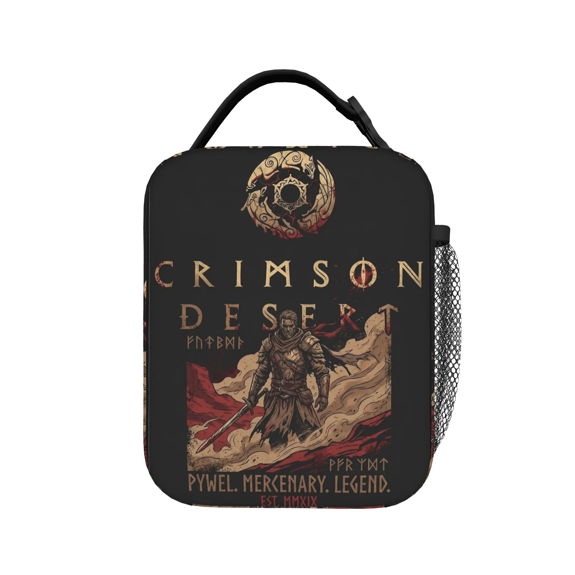 Crimson Desert Game Open World Continent Adventure Insulated Lunch Bag Bag Lunch Container  Tote Lunch Box Food Storage Bags