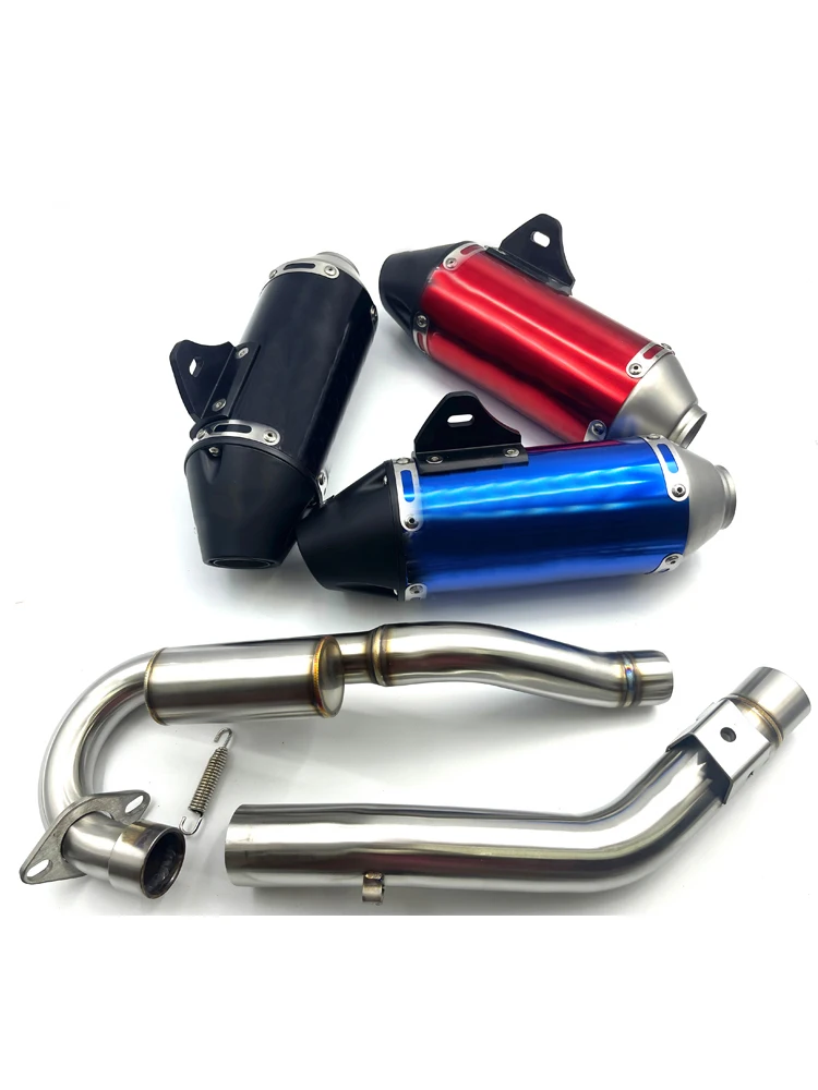 AliExpress Stainless 45mm Off-road Motorcycle Exhaust Muffler with Front Link Tube For Honda CRF230 Dirt Bike Exhaust System