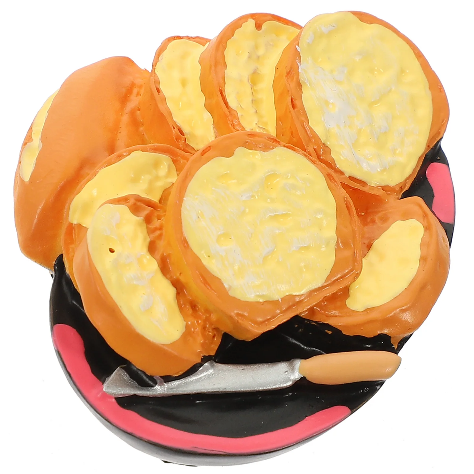 ثلاثية الأبعاد محاكاة الغذاء مغناطيس الثلاجة فريد الراتنج شكل الخبز عقد آمن للصور ملاحظات المطبخ الحمام مكتب غرفة الدراسة ديكور #2