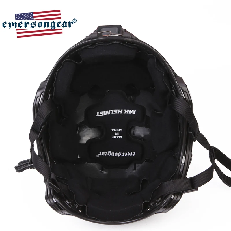 Casco táctico Emersongear MK7 con riel M-Lok para Airsoft y paintball