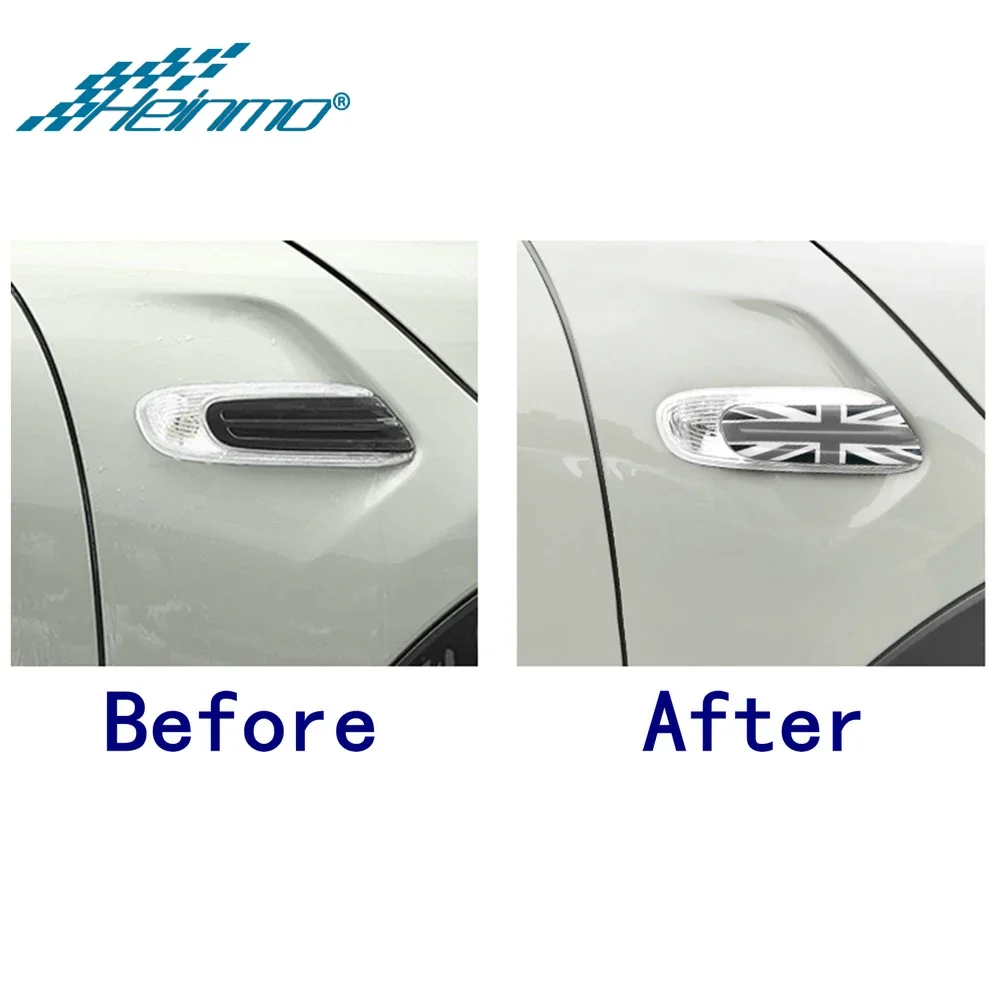 For Mini Cooper Accessories Clubman F55 F57 F56 Car Sticker Turn Signal Fender Cover For Mini Clubman F54 Car-styling sticker