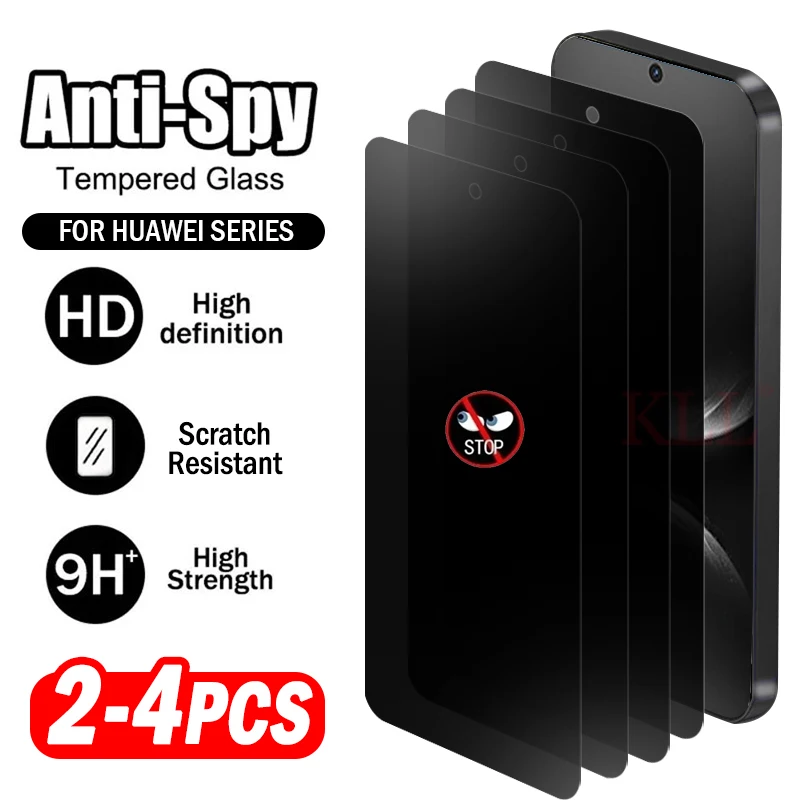 

2-4 шт. защитное закаленное стекло для Huawei Nova 14 13 12 11 10 9 7 6 SE 5T 13i 12i 11i 12s антишпионские защитные пленки для экрана
