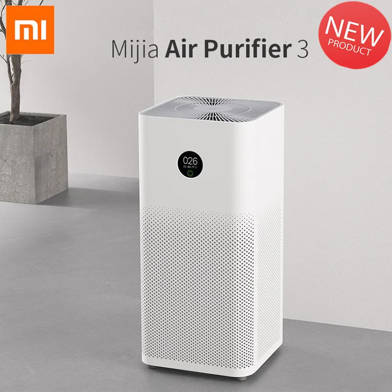 

Новый очиститель воздуха Xiaomi Mijia, HEPA очиститель воздуха с 3 приложениями управления, звуковой очиститель с умным светом для дома