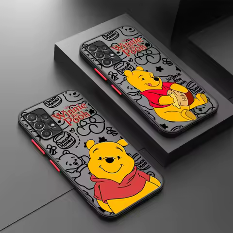 Soft shell Phone Case for Samsung Galaxy A36 A52 A53 A56 A26 A24 A34 A54 A35 A32 A23 A33 A22 A25 A72 A21s Disney Winnie The Pooh