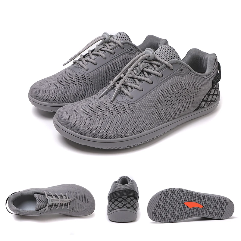 أحذية رجالية بمقدمة واسعة قابلة للتنفس، أحذية رياضية بمقدمة واسعة للجنسين، أحذية كاجوال شبكية محبوكة، أحذية جري خفيفة الوزن للاستخدام في الهواء الطلق #1