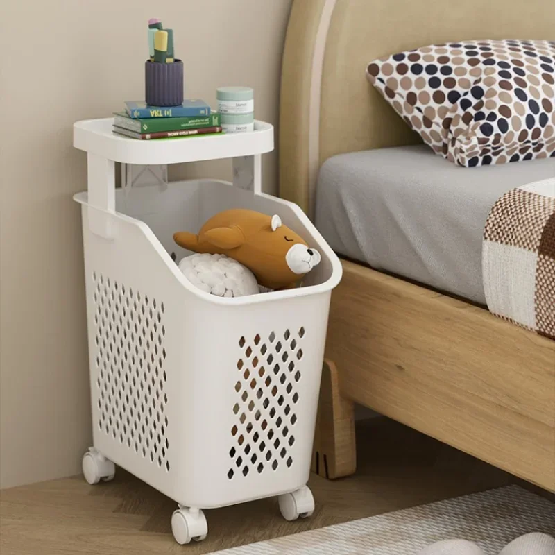 

Dirty Clothes Basket Household Sundries Storage Rack Bathroom Clothes Storage Basket Toilet Multi-layer Laundry Basket with