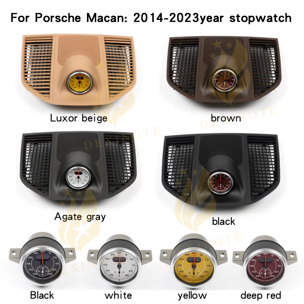 

Car stopwatch cover for Porsche macan 95B 2014-2023 stopwatch clock Watch Timer Dashboard instrument upgrade modification