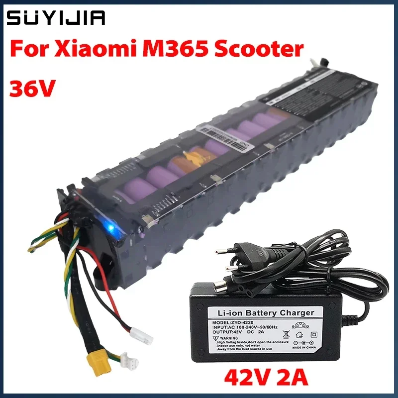 36V Lithium Battery Pack 18650 Battery Pack 10S3P for Xiaomi M365/1S Pro Electric Scooter Batteries Scooter Accessories W/ BMS