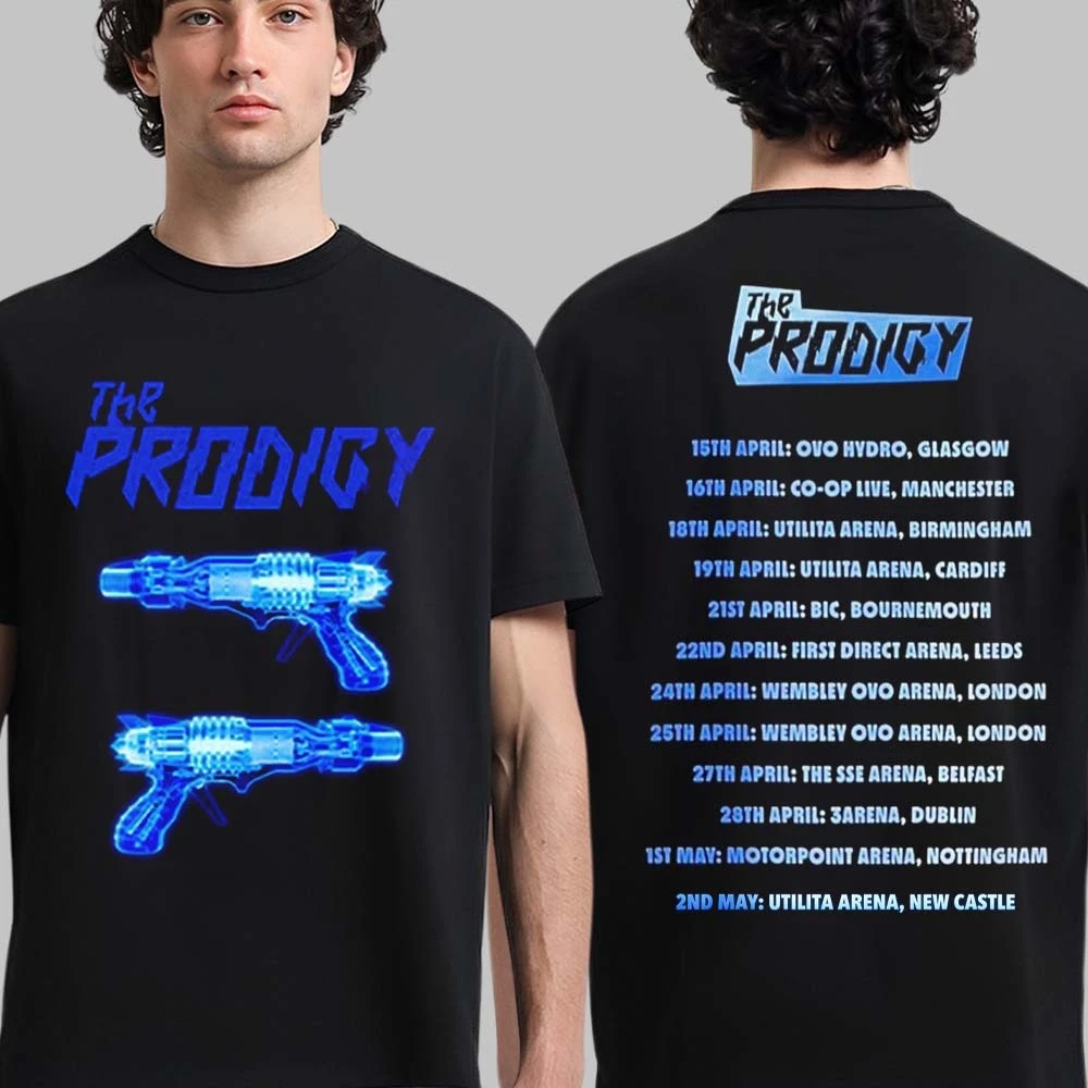 The Prodigy Warriors Dance Tour 2026 Graphic Fashion Men T Shirt Men's Clothing Women's Cotton Y2k Popular Summer New T Shirt