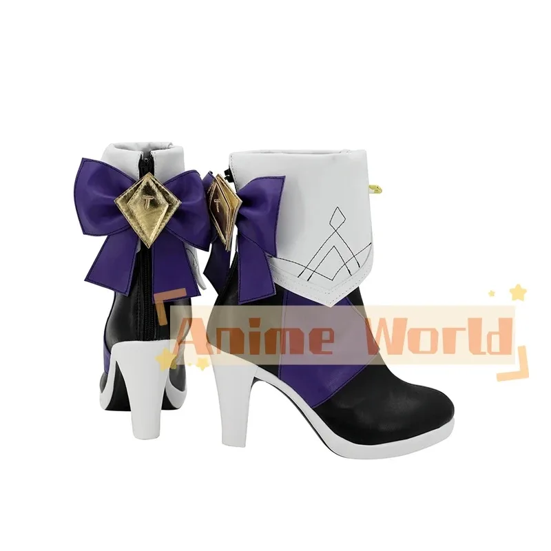 

2025 11 Honkai Star Rail Herta Cosplay Boots High Heel Shoes Custom Made