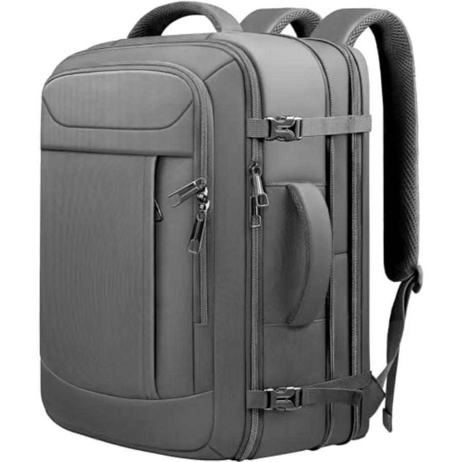 

Expandable Carry on Backpack 50L-60L, Extra Large Travel Backpack Hiking Camping Rucksack with Waterproof Wet Pocket, Anti-Thef