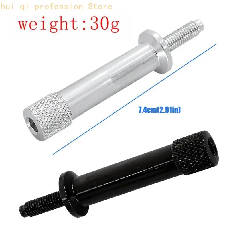 Knurled Motorcycle Fasteners with Visible Threaded Ends Aluminum Bolts 2pcs H8WE 4